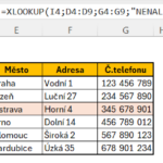 Excel - funkce XLOOKUP - 01